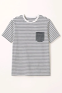 Monostripe Tee - White, M