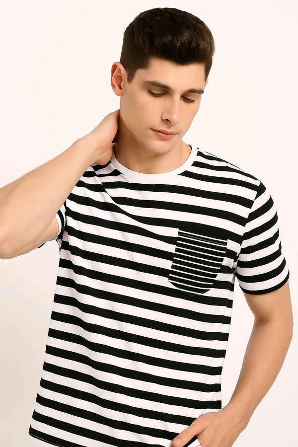 Monostripe Tee - White, XL
