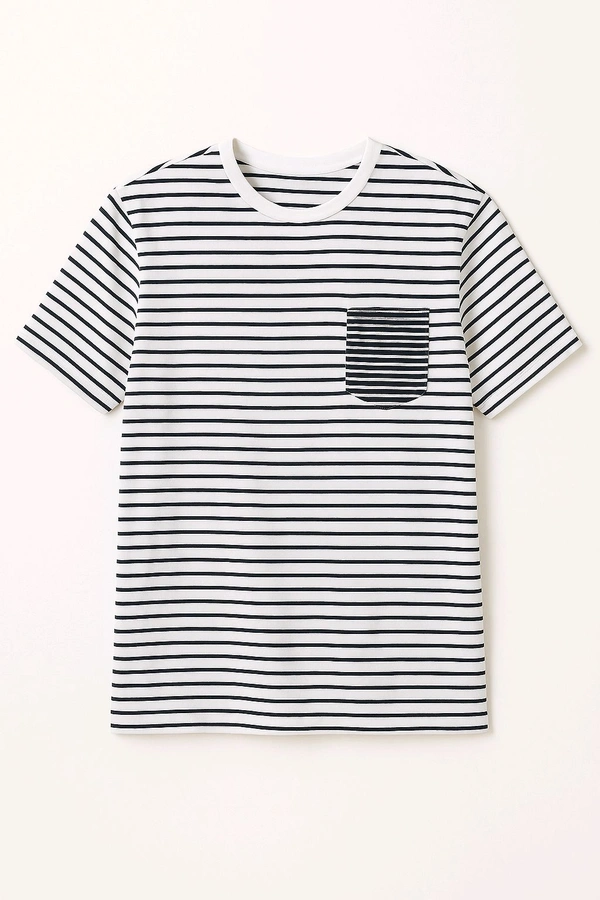 Monostripe Tee - White, XL