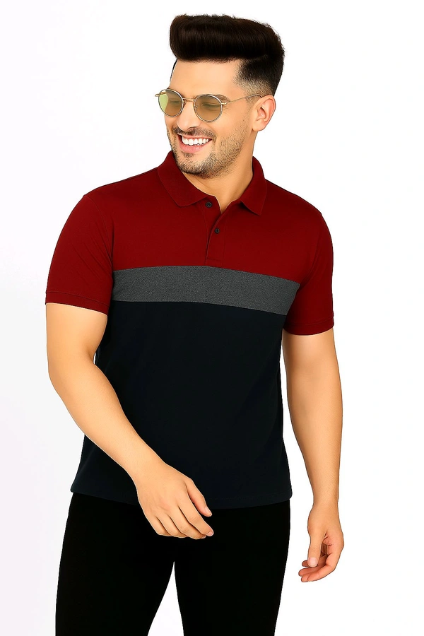 Leotude Men's T-shirt - Solid Pink, XL