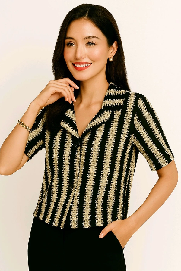 Fancy Glamours Woman Shirt - Black, L