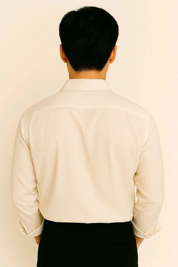 Crinkle Long Sleeve Shirt - White, S