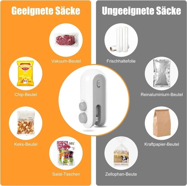 2 in 1 Usb Sealer Machine Home & Kitchen