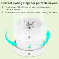 FreshJuice Portable Blender Bottle – Fruit Mixer & Smoothie Maker (USB Rechargeable)