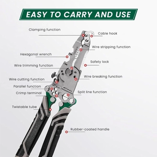 Folding Wire Stripper Tool 18 In 1