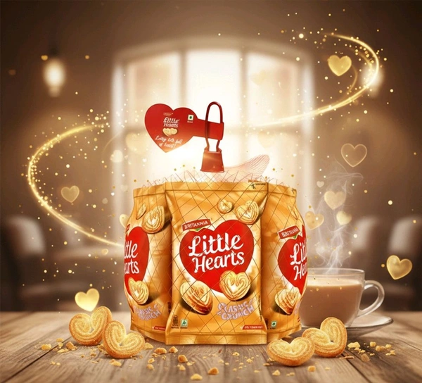Little Hearts Biscuits Pack Of 4 Each 70g