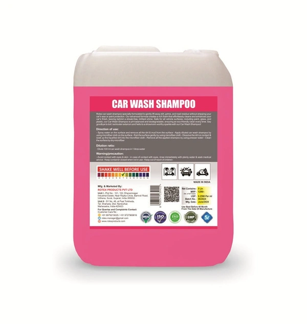Rotex Car Wash Shampoo - free, pink