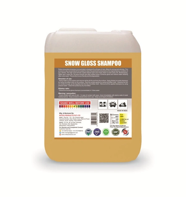 Rotex Snow Gloss Shampoo - free, Golden Yellow