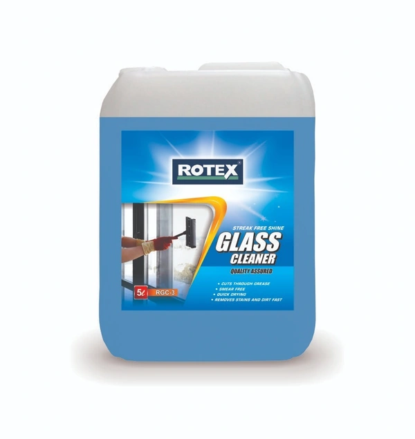 Rotex Glass Cleaner 5 Litre - free, blue