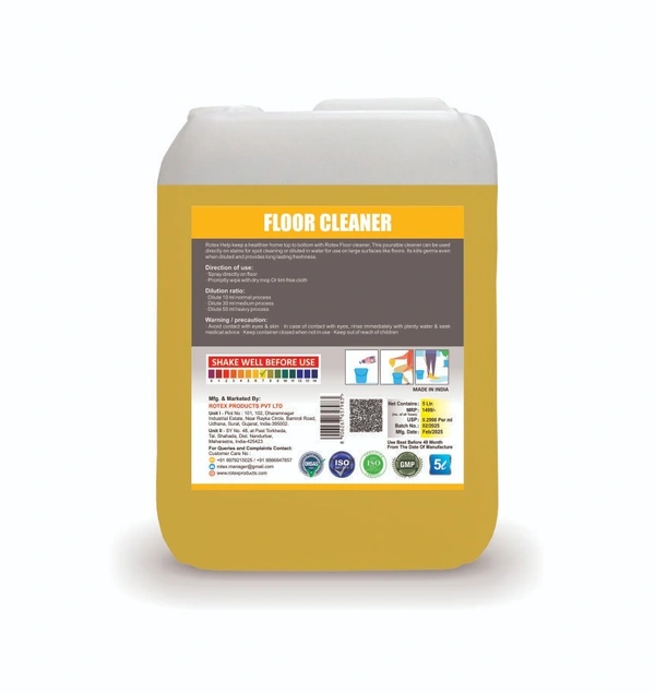 Rotex Floor Cleaner 5 Litre - free, yellow