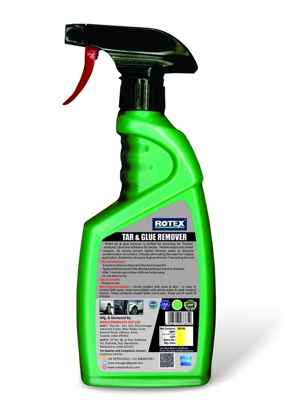 Rotex Tar & Glue Remover 500 ml Spray - free, green