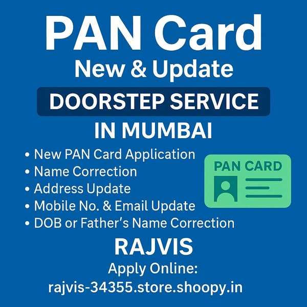 New & Update PAN Card - Cornflower Blue, Pan Card