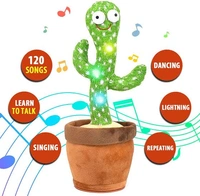 Indian Stuff Dancing Cactus Plush Toy – Interactive, Talking, and Musical Fun for Kids! - Green