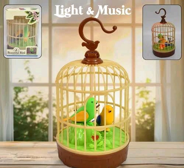 Indian Stuff Musical Singing Bird Cage Toy - Turbo