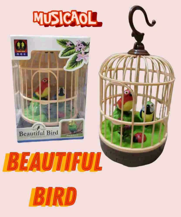 Indian Stuff Musical Singing Bird Cage Toy - Turbo
