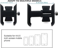 Bike & Activa Mobile Holder Stand - Adjustable Full Metal Body - Black