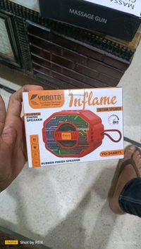 Yoroto Inflame Bluetooth Speaker – Powerful Sound, Sleek Design - Red