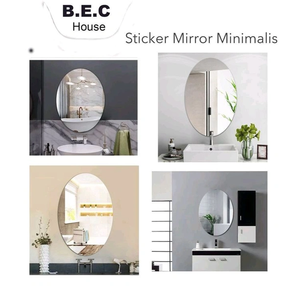 Self-Adhesive Mirror Unbreakable Sticker - Round Small
