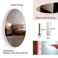 Self-Adhesive Mirror Unbreakable Sticker - Round Small