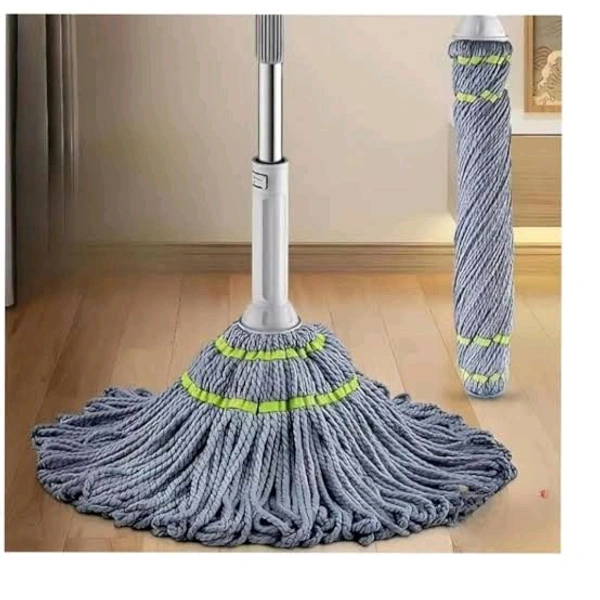Indian Gadzet 360° Rotating Microfiber Floor Cleaning Mop - Gray