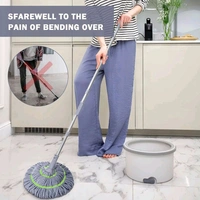 Indian Gadzet 360° Rotating Microfiber Floor Cleaning Mop - Gray