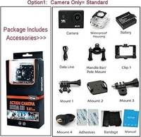 Full HD 1080p Sports Action Waterproof Camera - Black