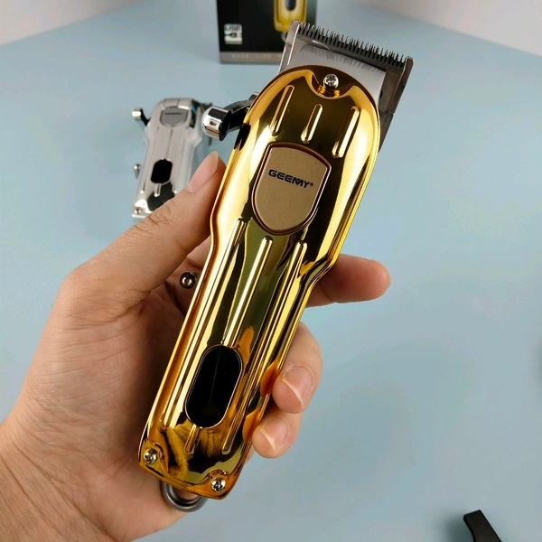 Geemy ✂️ GEEMY GM-6716 Professional Hair Trimmer - Gold