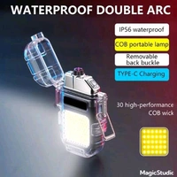 🔦 Electric Lighter With LED Torch Light Rechargeable (2-in-1)