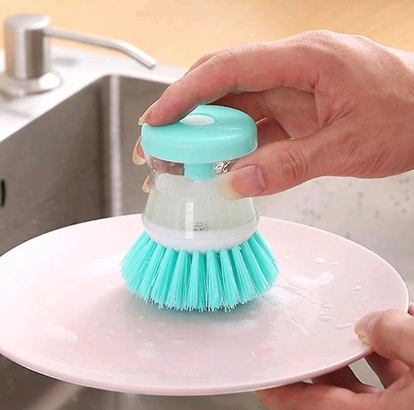 🧽 Soap Dispensing Dish Washing Brush