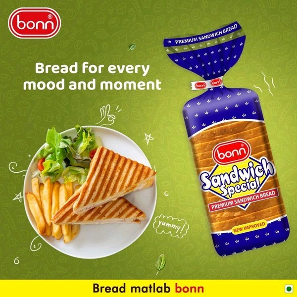 Bonn. Bonn Premium Sandwich White Bread - 400 gm.