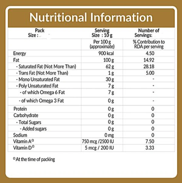 BUNGE. Dalda Vanaspati Ghee - 750 gm.