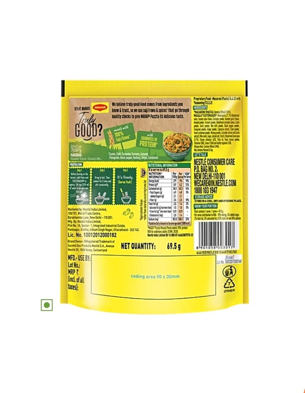 Nestle. Maggi Penne Masala Pasta - 69.5 gm.
