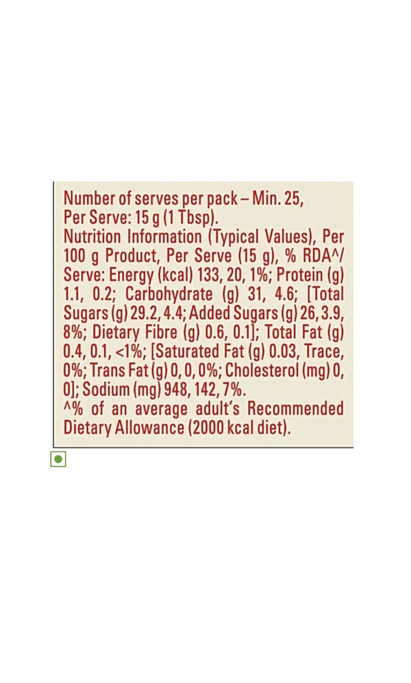 Kisaan. Kissan Fresh Tomato Ketchup - 415 gm.