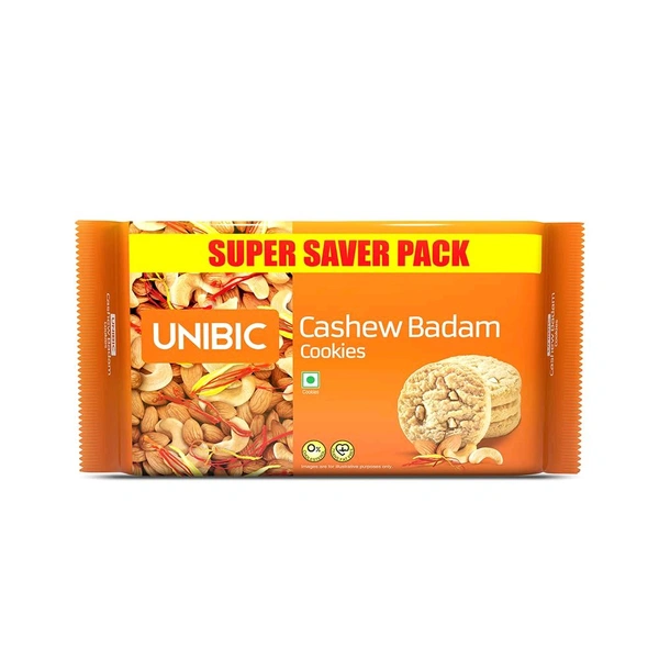 Unibic. Unibic Cashew Badam Cookies - 450 gm.