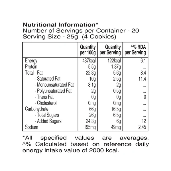 Unibic. Unibic Cashew Badam Cookies - 450 gm.