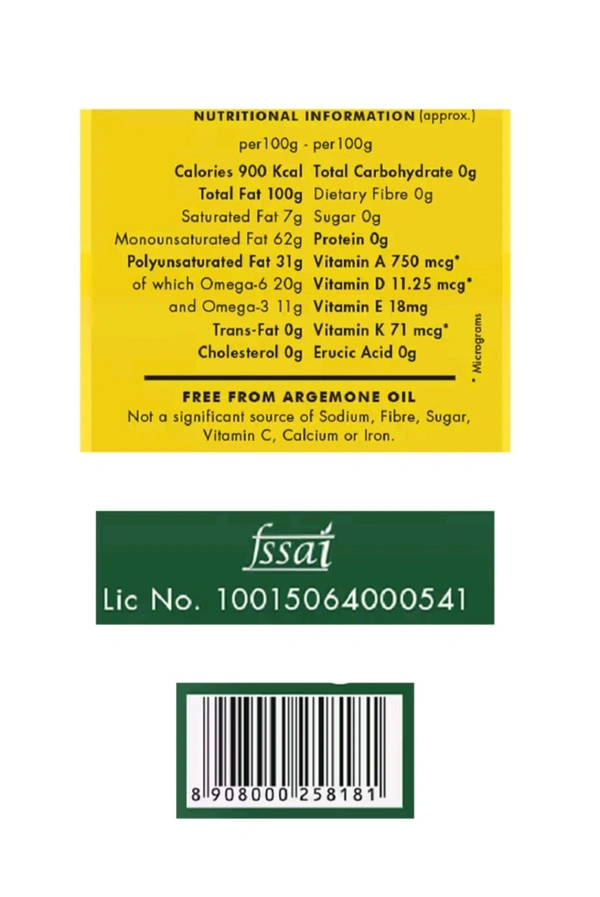 Jivo Wellness Pvt. Ltd. Jivo Cold Press Canola Oil - 1 Ltr.