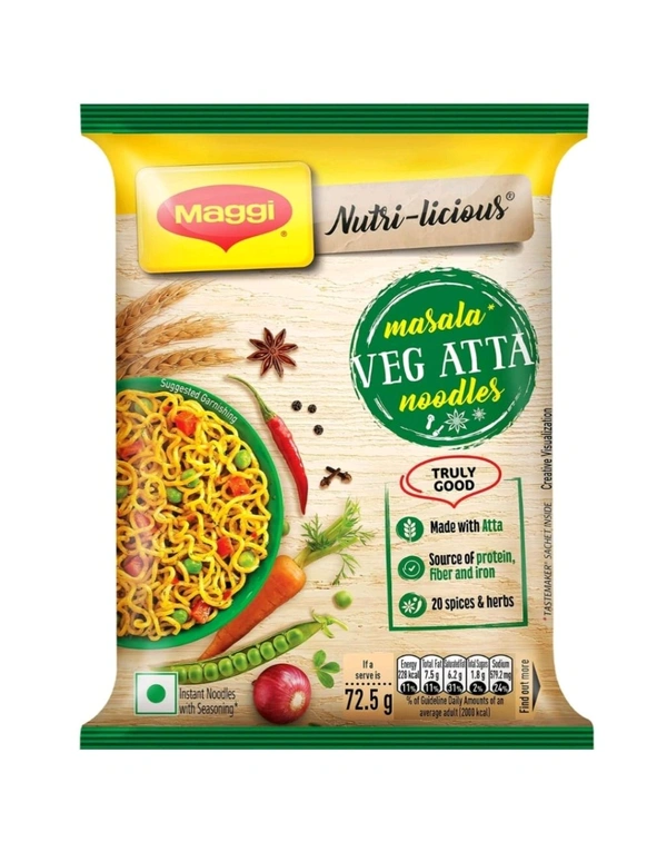 Maggi. Veg Atta Noodles (Maggi) - 72.5 gm.