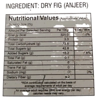 Balaji Premium. Anjeer Dry Fig - 250 gm.