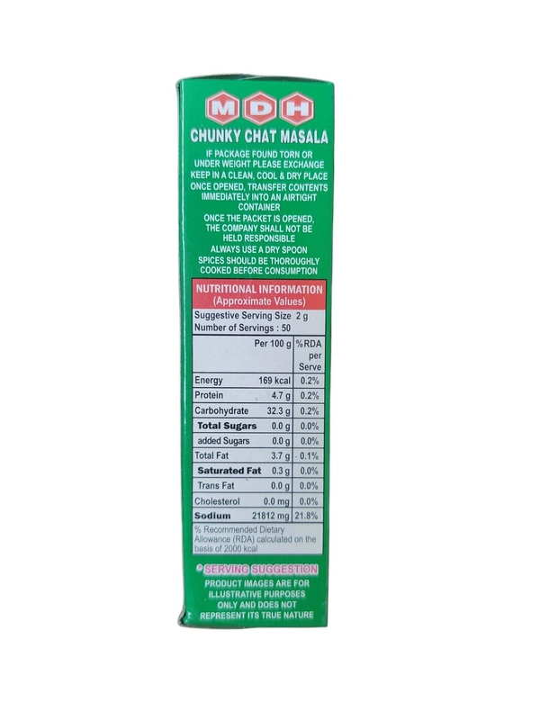 MDH. MDH Chunky Chat Masala - 100 gm.