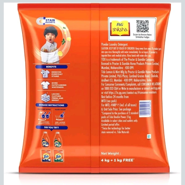 P&G. Tide Surf 4+1Free = 5 Kg.