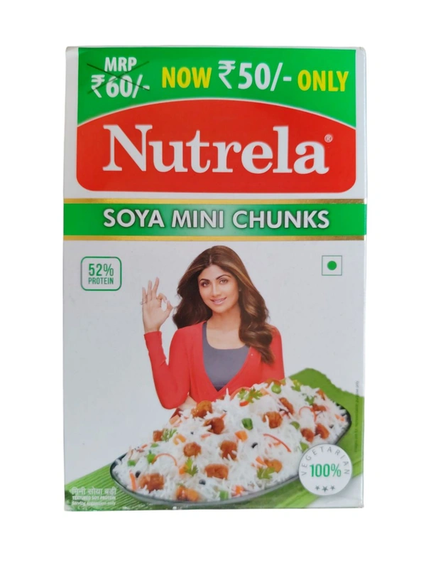 Patanjli Foods Limited. Nutrela Soya Mini Chunks - 200 gm.