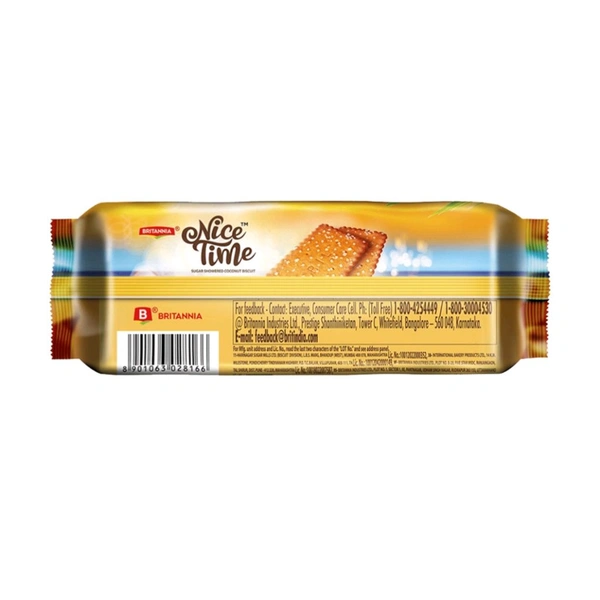 Britannia. Nice Time Coconut Biscuit - 136.5 gm.