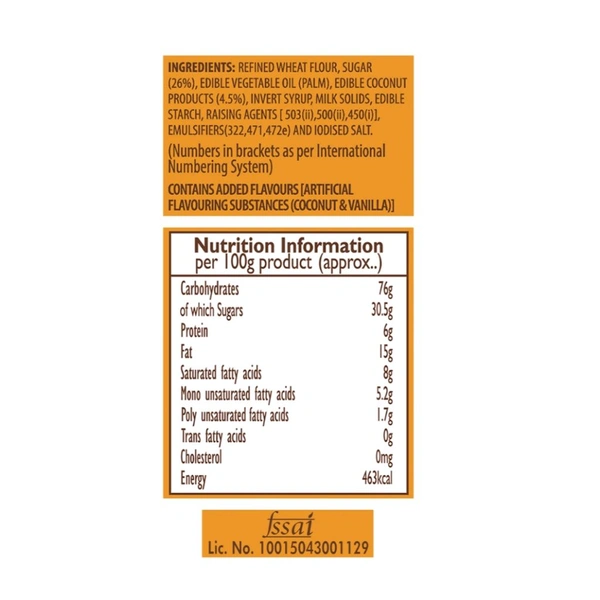 Britannia. Nice Time Coconut Biscuit - 136.5 gm.