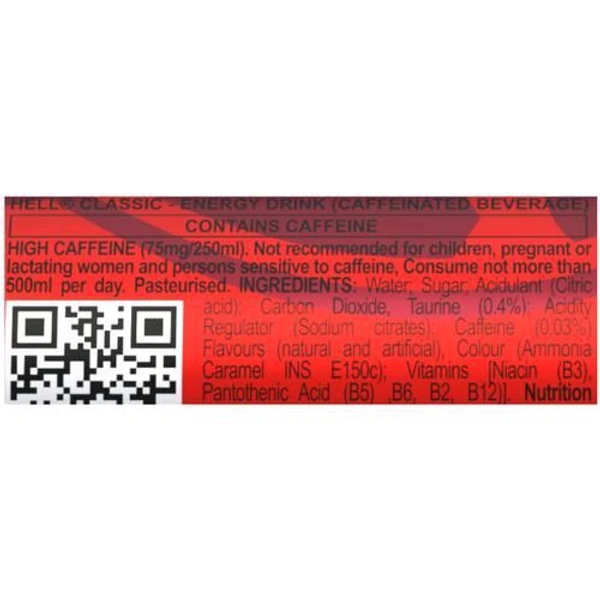 Hell Energy. Hell Classic Energy Drink 250 ml.