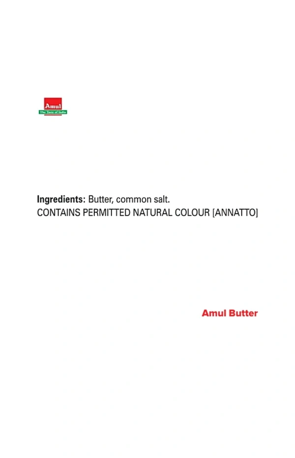 Amul. Amul Pasteurised Butter - 100 gm.