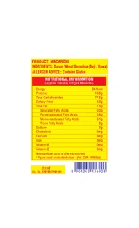 Bambino. Macaroni Pasta Pep - 80 gm.