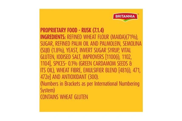 Britannia. Britannia Tostea Premium Bake Rusk - 250 gm.