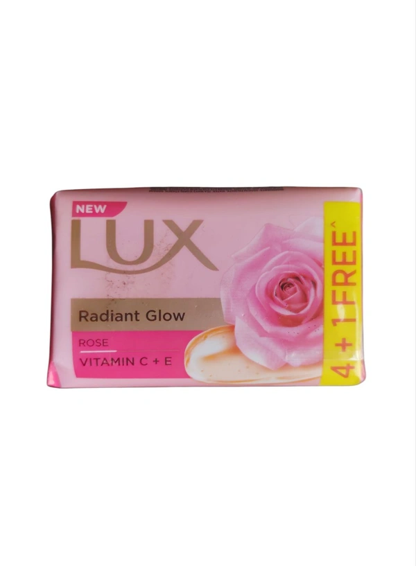 Hindustan Unilever Limited. Lux Rose Soap - 4 Units × 100 gm + 1unit 100 gm Free.