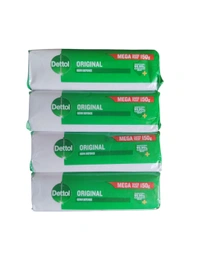 Reckitt. Dettol Orignal Germ Defence Soap - Pack Of 4 × 150 gm = 600 gm.