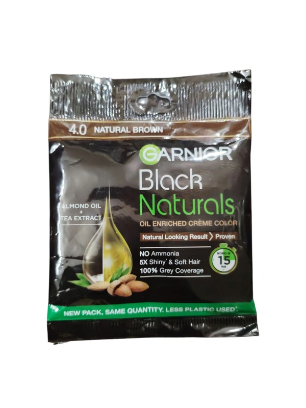 L'Oréal. Garnier Natural Brown Hair Colour - 20 ml + 20 gm.